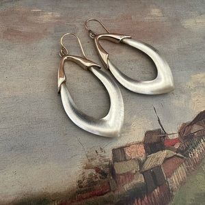 Alexis Bittar Drop Earrings Lucite Gold Silver